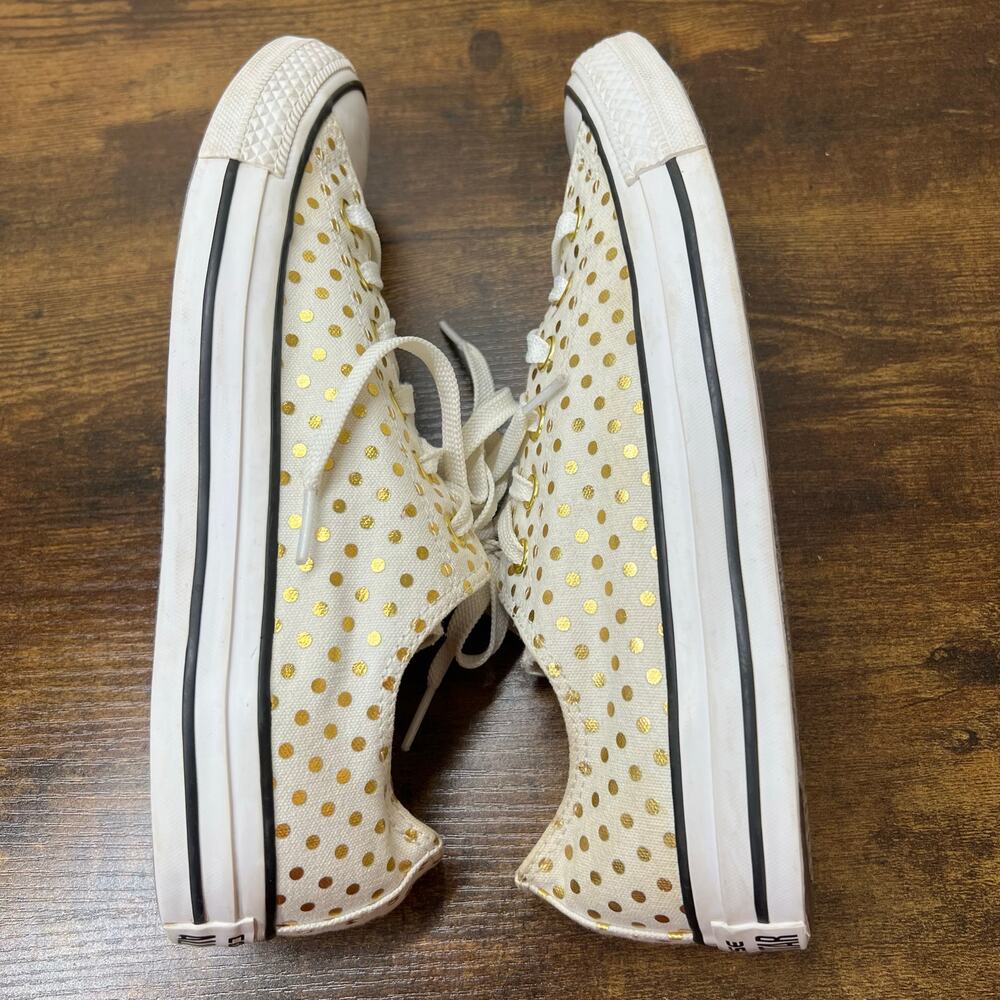 Converse Chuck Taylor All Star Sneakers 8 Mens 10 Womens Metallic Dot Low Top - Picture 4 of 10